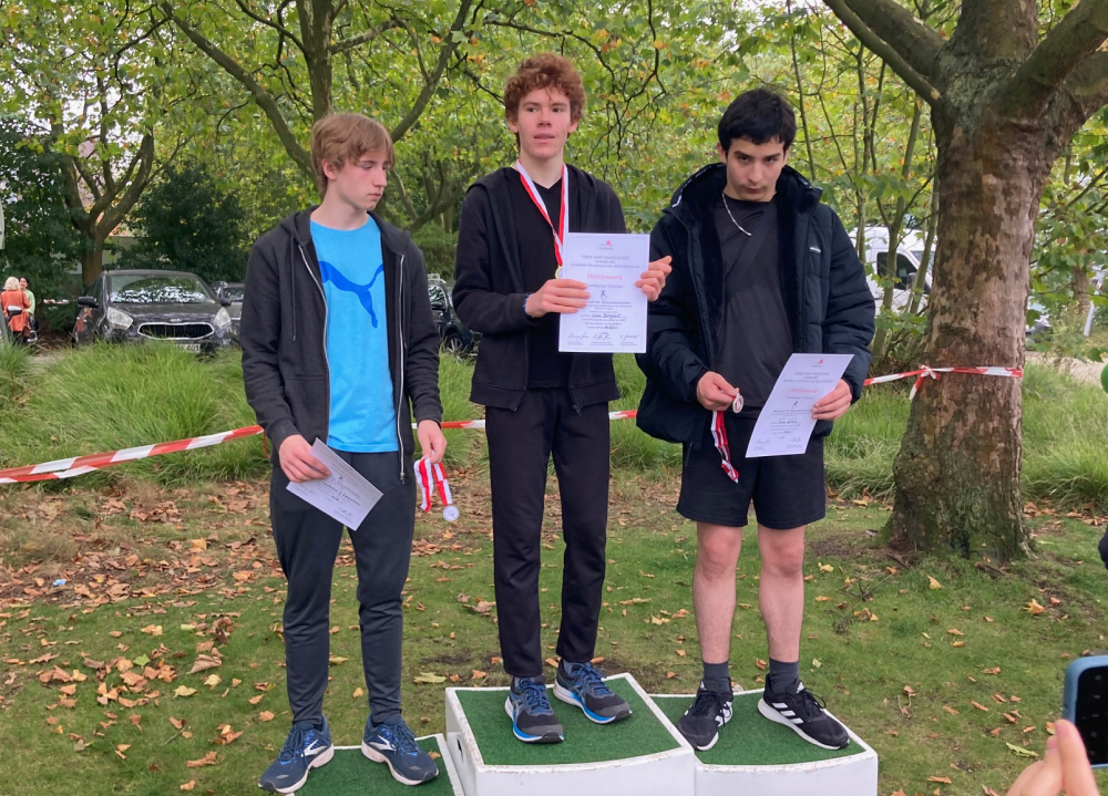 Siegerehrung Jungen Jahrgang 2009 Crosslauf