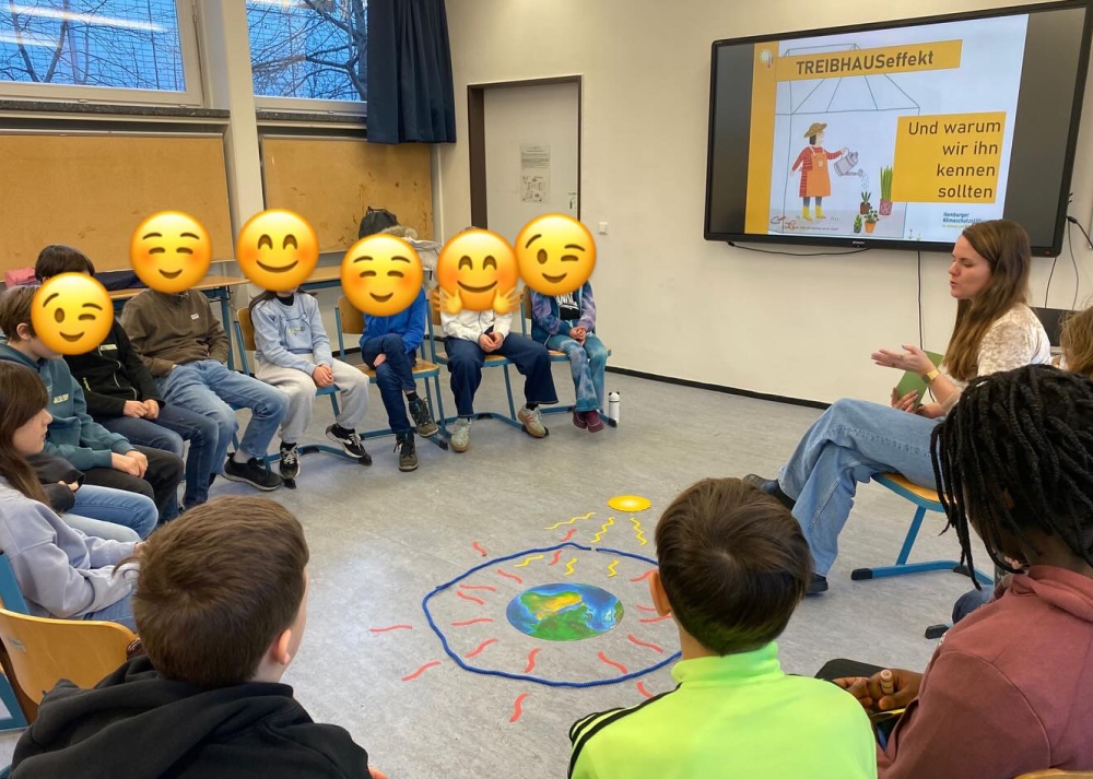 Schüler:innen der 5.Klassen haben einen Kurs zu den Klimadetektiven