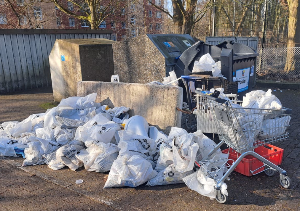 Ein großer Haufen Müll