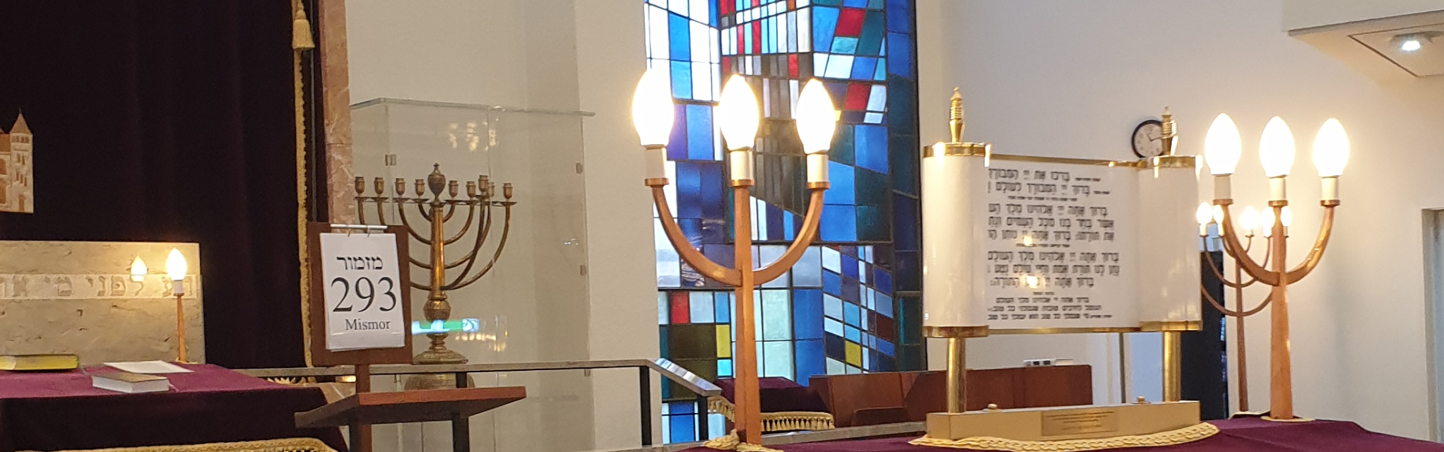 Innenraum einer Synagoge